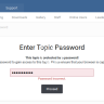 Topic Password Protection