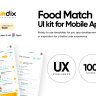 Foodix - Food tech delivery app : UI Kit & UX process