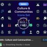 1600+ Culture & Communities Icons Set