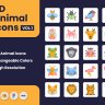 3D Animal Icons