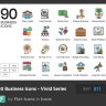 90 Business Icons - Vivid Series