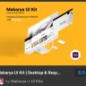 Makarya UI Kit Desktop & Responsive Website + Prototype
