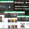 iPodcast - Modern Podcast Elementor Template Kit