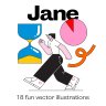 Jane - illustration pack